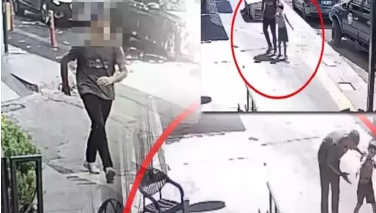 GÜPEGÜNDÜZ ÇOCUK KAÇIRMAYA KALKTI! SANİYE SANİYE GÖRÜNTÜLER!…