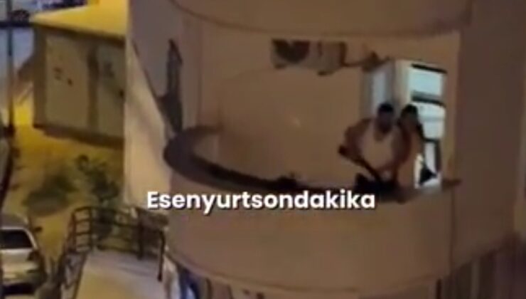 BALKONA İÇ ÇAMAŞIRIYLA ÇIKTI, KOMŞULARI UYARINCA TÜFEKLE GERİ DÖNDÜ!