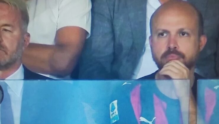 BİLAL ERDOĞAN PROTOKOL TRİBÜNÜNDE MİLAN FORMASIYLA GÖRÜNTÜLENDİ!