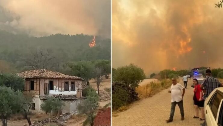 DENİZLİ’DEN AYDIN’A SIÇRAYAN YANGIN KABUS OLDU: EVLER ALEVLERE TESLİM!