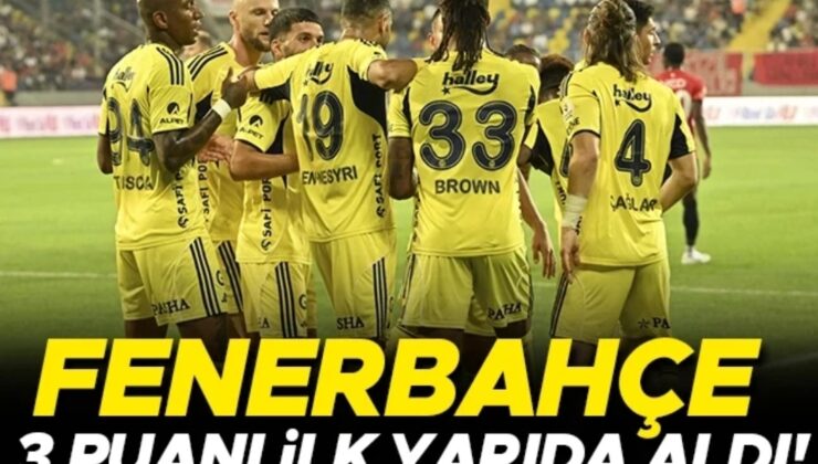 FENERBAHÇE 3 PUANLA GEÇTİ!