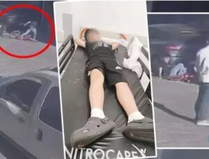 KÜÇÜK ÇOCUĞA ÖNCE ÇARPTI SONRA DARP ETTİ!