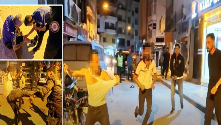 KAVGAYA MÜDAHALE EDEN POLİSE BIÇAK VE SANDALYELİ SALDIRI: 2’Sİ POLİS 4 YARALI!