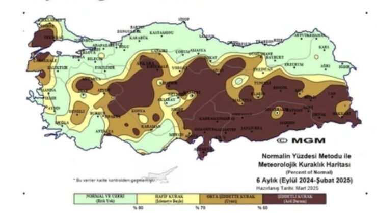 TÜRKİYE’DE KURAKLIK ALARMI! KORKUTAN HARİTA ORTAYA ÇIKTI!